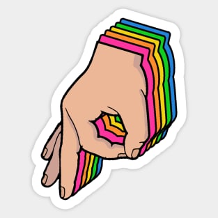 The Circle Game Rainbow Sticker